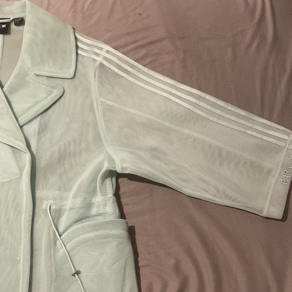 Adidas / Ivy Park Green Tint Mesh Jacket - Picture 9 of 16